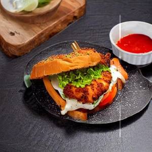 Crispy chicken grilled sandwich