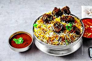 Mutton Dum Biryani Half