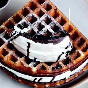 Dark & White Waffle                                          
