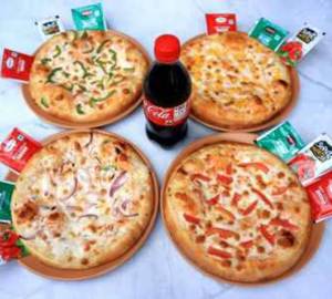 7" Single Pizza Combo (4 Nos) + Pepsi(250 Ml) Ml Pet