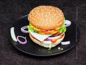 Veg tikki burger