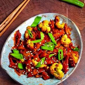 Wok tossed chilli cauliflower