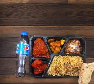 Weighted chicken thali