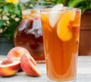 Peach iced tea