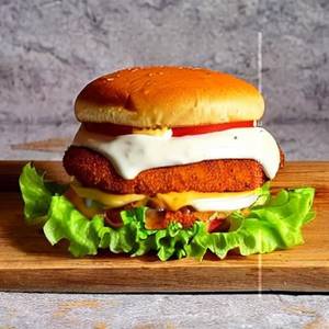 Chicken Cheese Lava Burger