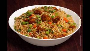 Schezwan manchurian fried rice