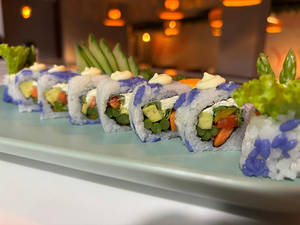 Blue Pea Yasai Maki