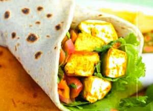 Mexican paneer wrap