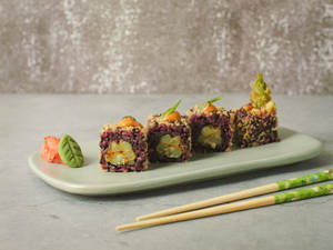 Asparagus Tempura Sushi