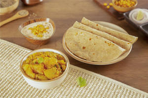 Jeera Aloo & Boondi Raita Meal (Serves 1)