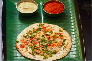 Tomato Onion Chilli Uttapam