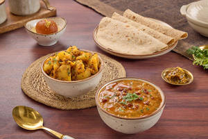 Jeera Chatpate Aloo & Yellow Dal Tadka (Serves 1)