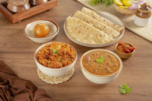 Aloo Gobhi and Panchmel Dal Meal (Serves 1)