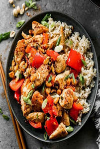 Kung Pao Chicken Rice Meal Bowl