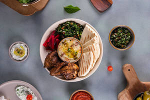 Grilled Chicken Hummus Meal