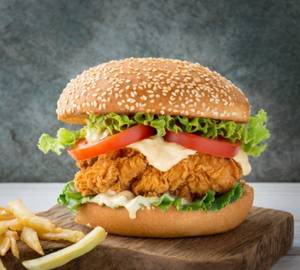 Chicken reshmi burger