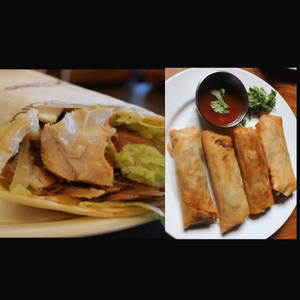 Chicken Shawarma+ Chicken Spring Roll (3pc)