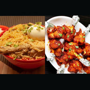 Chicken Biryani+lollipop(4pc)