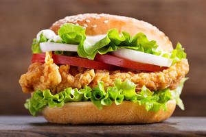 Crispy chicken sandwich