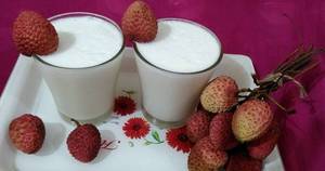 Lychee milk shake