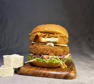 Double Paneer Fusion Burger