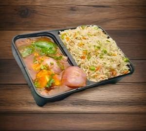 Fried rice chilly paneer