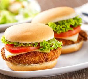 Schezwan Chicken Burger