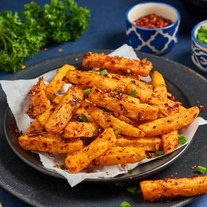 Butter Chilli Garlic Potato Dry