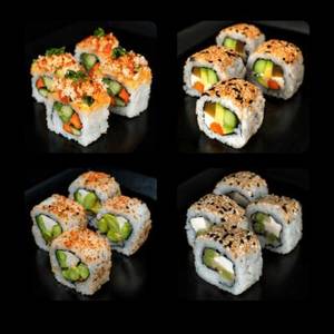 4 in 1 Sushi Box Veg (16 Pcs)