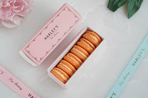 Clementine Orange Macarons (Pack Of 5)