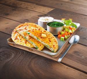 2 paneer paratha dahi achar