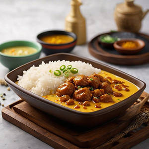 Kadi Pakodi Chawal Bowl