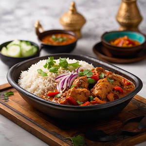 Kadhai Chicken Rice