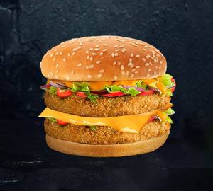 Veg Double Patty Cheese Burger