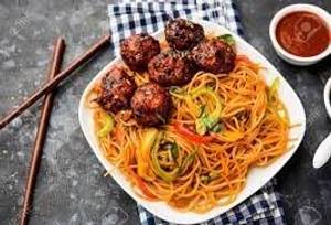 Veg manchurian noodles [2 person]
