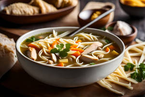 Chicken Thukpa Noodles With Dumpling Soup