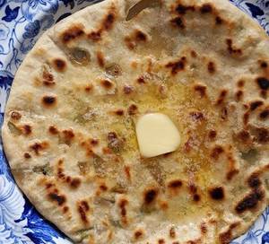 Aloo Stuffed Paratha With Curd
