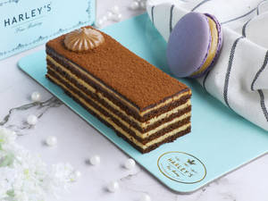 Italian Tiramisu Medovik With Macaron