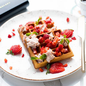 Strawberry Waffles