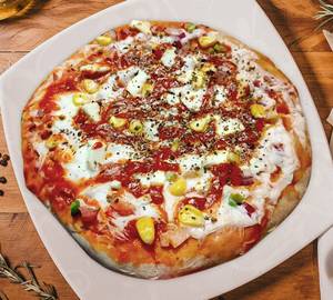 Sweet corn pizza