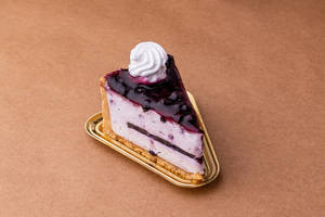 Blueberry Cold Cheesecake (Slice)