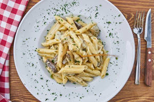 Veg White Sauce Pasta