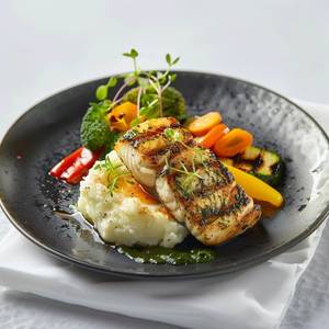 Grilled Fish in Lemon Pepper Sauce