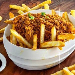 Chicken cheesy french fries