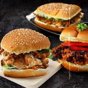 Baked chicken sandwich