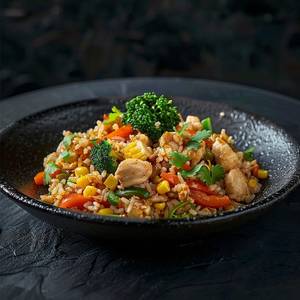 Thai Style Fried Rice (Chicken) - Khao Pad