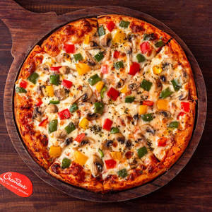 Spicy Mushroom & Peppers Pizza