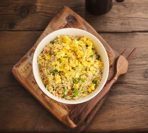 Egg fried rice+chicken -65+thumps up 