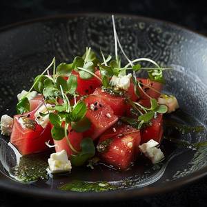 Leafy Watermelon Feta Salad