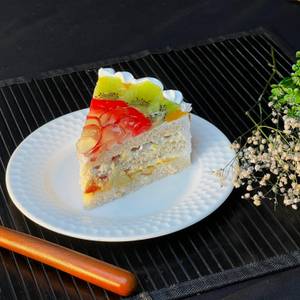 Eggless Fresh Fruit Pastry